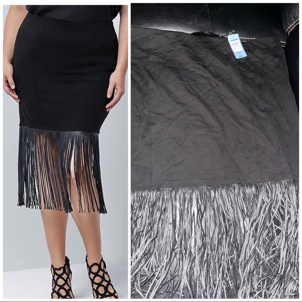 Torrid Insider Fringe MIdi Skirt, 22W
